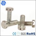 Carbon Steel White Zinc Plated Full Thread Hex Bolt with Six Holes